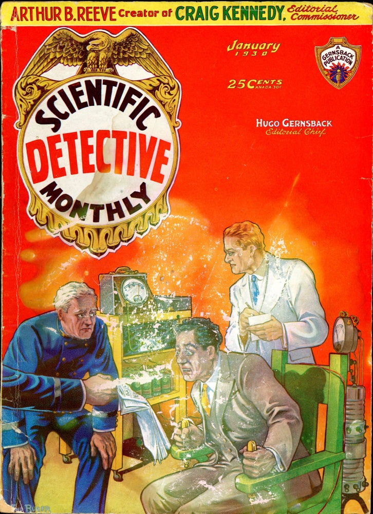 Item #27298 SCIENTIFIC DETECTIVE MONTHLY. SCIENTIFIC DETECTIVE MONTHLY. January 1930. . Hugo Gernsback, No. 1 Volume 1.