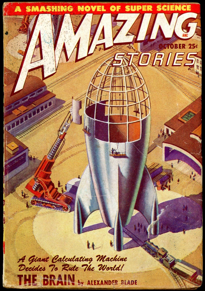 Item #27306 AMAZING STORIES. 1948. . AMAZING STORIES. October, Raymond A. Palmer, No. 10 Volume 22.