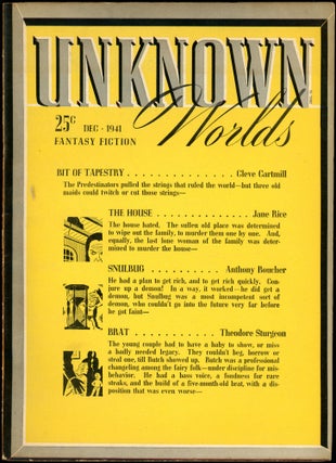 Item #27327 UNKNOWN WORLDS. UNKNOWN WORLDS. December 1941. ., John W. Campbell Jr, No. 4 Volume 5