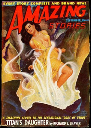 Item #27359 AMAZING STORIES. 1948. . AMAZING STORIES. September, Raymond A. Palmer, No.9 Volume 22