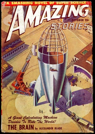Item #27360 AMAZING STORIES. 1948. . AMAZING STORIES. October, Raymond A. Palmer, No. 10 Volume 22