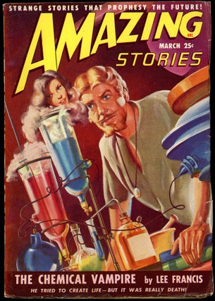 Item #27362 AMAZING STORIES. 1949. . AMAZING STORIES. March, Raymond A. Palmer, No. 3 Volume 23
