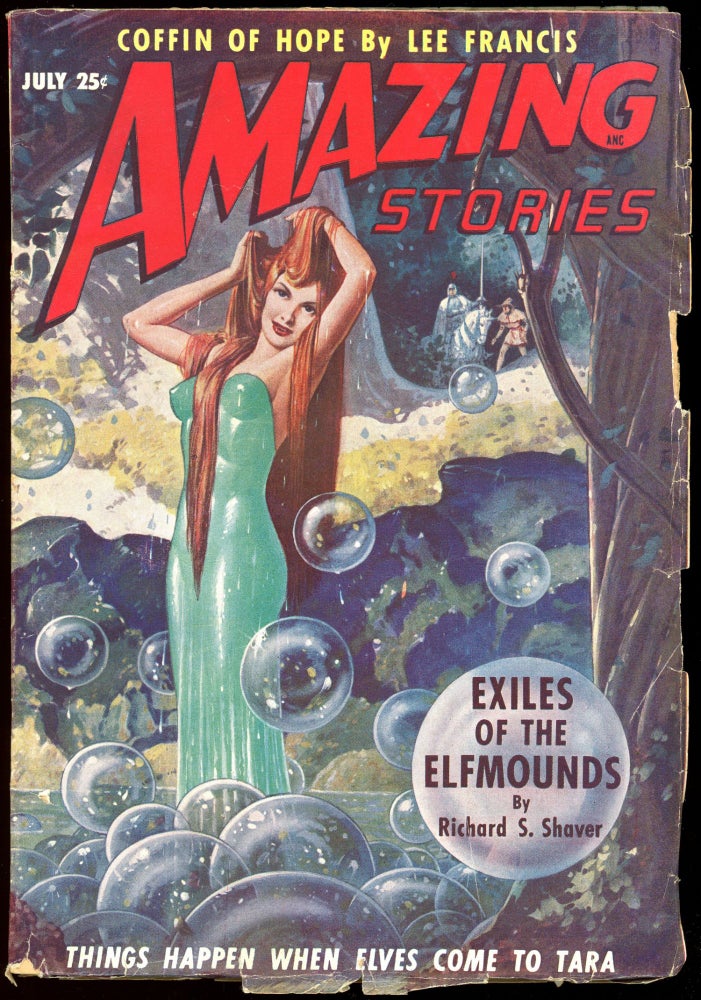 Item #27364 AMAZING STORIES. 1949. . AMAZING STORIES. July, Raymond A. Palmer, No. 7 Volume 23.