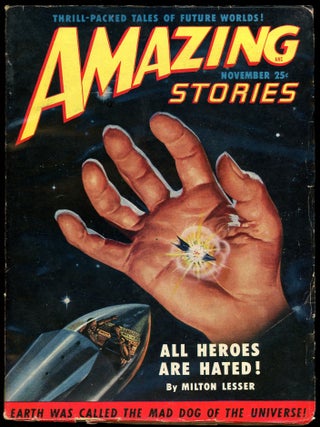 Item #27371 AMAZING STORIES. 1950. . AMAZING STORIES. November, Howard Browne, No. 11 Volume 24