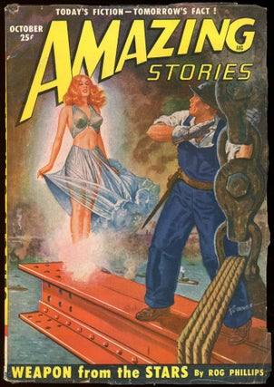 Item #27372 AMAZING STORIES. 1950. . AMAZING STORIES. October, Howard Browne, No. 10 Volume 24