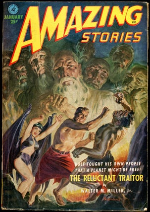 Item #27382 AMAZING STORIES. 1952. . AMAZING STORIES. January, Howard Browne, No. 1 Volume 26