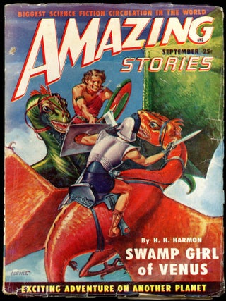 Item #27395 AMAZING STORIES. 1949. . AMAZING STORIES. September, Raymond A. Palmer, No. 9 Volume 23