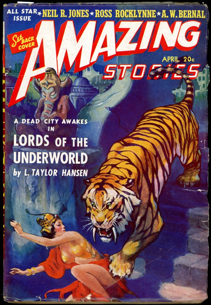 Item #27416 AMAZING STORIES. AMAZING STORIES. April 1941. ., Bernard G. Davis, No. 4 Volume 15.