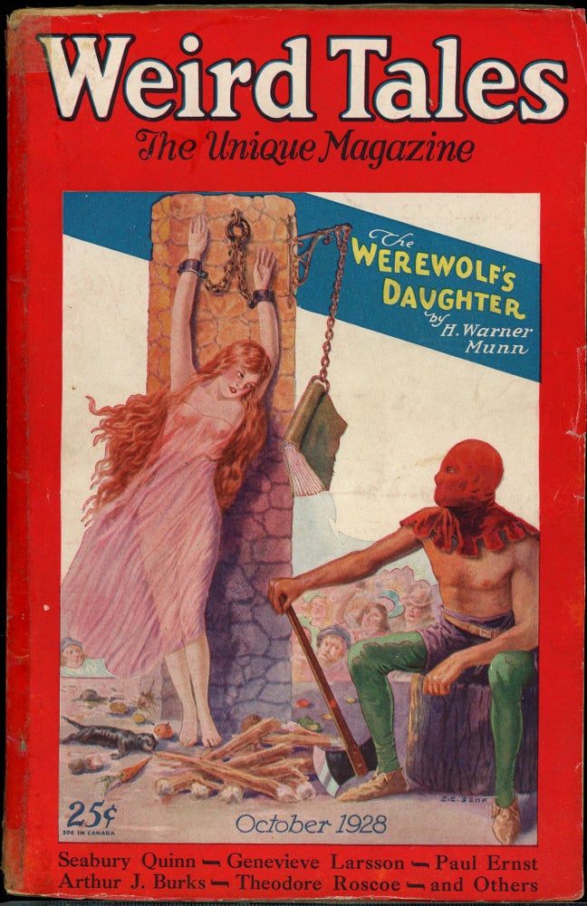 Item #27665 WEIRD TALES. WEIRD TALES. October 1928. . Farnsworth Wright, No. 4 Volume 12.