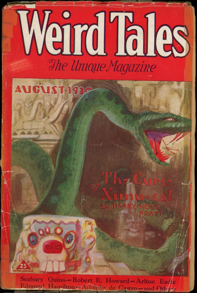WEIRD TALES. WEIRD TALES. August 1930., Volume 16.