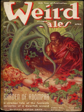 Item #27760 WEIRD TALES. WEIRD TALES. April 1938. . Farnsworth Wright, No. 4 Volume 31