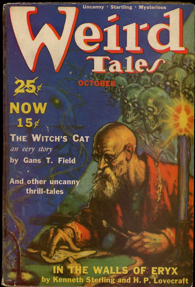 Item #27776 WEIRD TALES. WEIRD TALES. October 1939. . Farnsworth Wright, No. 4 Volume 34.