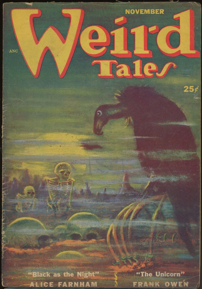 WEIRD TALES. WEIRD TALES. November 1952., Volume 44.
