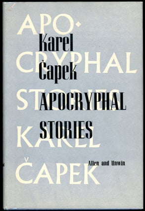 Item #28123 APOCRYPHAL STORIES. Karel Capek