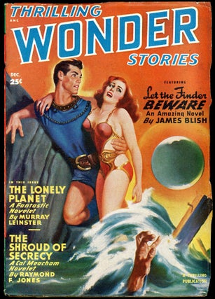 Item #28199 THRILLING WONDER STORIES. Ray Bradbury, THRILLING WONDER STORIES. December 1949. ....