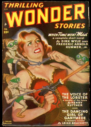 Item #28200 THRILLING WONDER STORIES. John D. MacDonald, THRILLING WONDER STORIES. February 1950....
