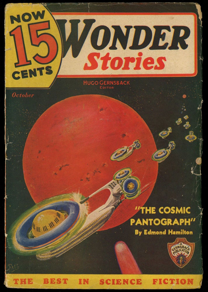 Item #28253 WONDER STORIES. ed WONDER STORIES. October 1935. . Hugo Gernsback, Number 5 Volume 7.