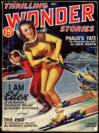Item #28259 THRILLING WONDER STORIES. JACK VANCE, 1946. . Sam Merwin THRILLING WONDER STORIES....