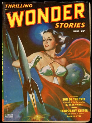 Item #28265 THRILLING WONDER STORIES. JACK VANCE, 1951. . Sam Merwin THRILLING WONDER STORIES....