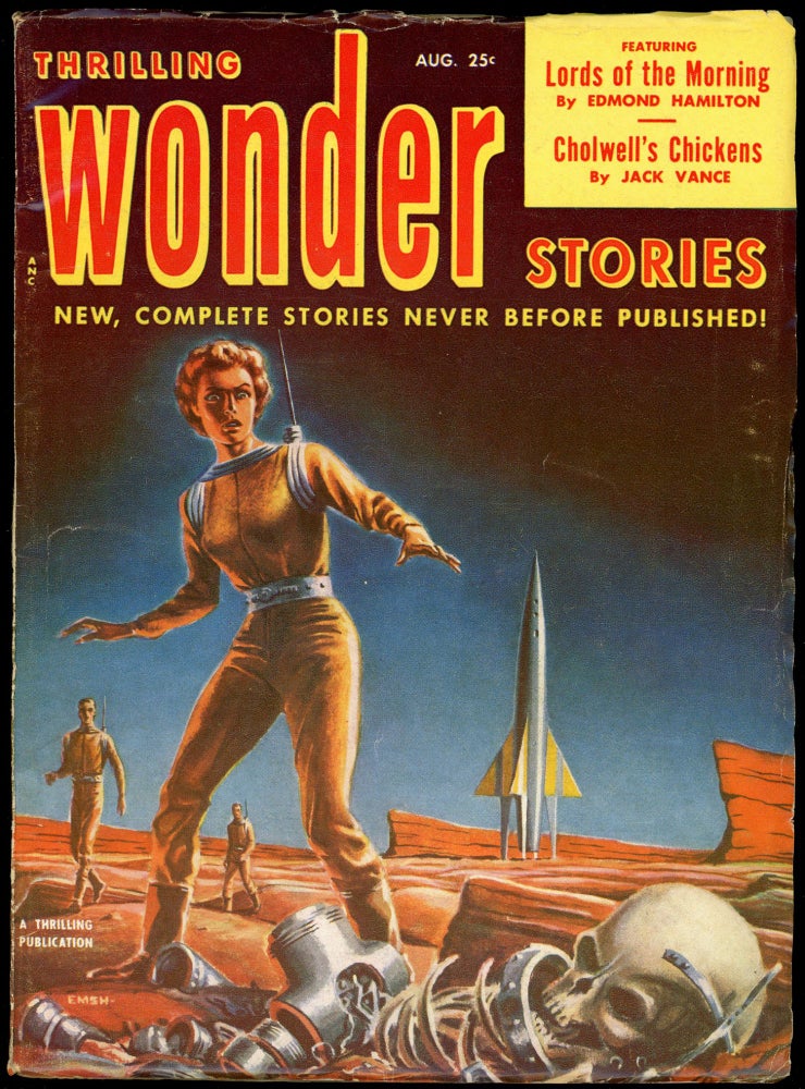 Item #28267 THRILLING WONDER STORIES. JACK VANCE, 1952. . Samuel Mines THRILLING WONDER STORIES. August, No. 3 Volume 40.