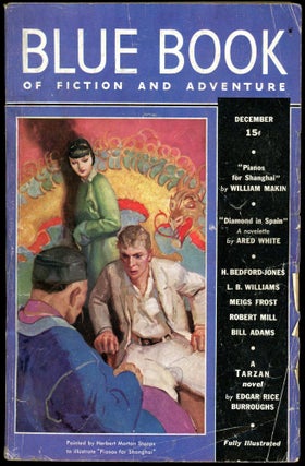 Item #28270 THE BLUE BOOK MAGAZINE. Edgar Rice Burroughs, THE BLUE BOOK MAGAZINE. December 1937....
