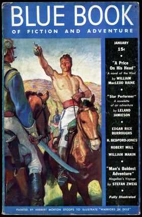 Item #28271 THE BLUE BOOK MAGAZINE. Edgar Rice Burroughs, THE BLUE BOOK MAGAZINE. January 1938....