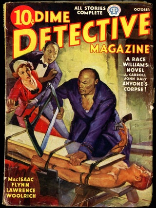 Item #28276 DIME DETECTIVE MAGAZINE. CORNELL WOOLRICH, DIME DETECTIVE MAGAZINE. October 1937, No....