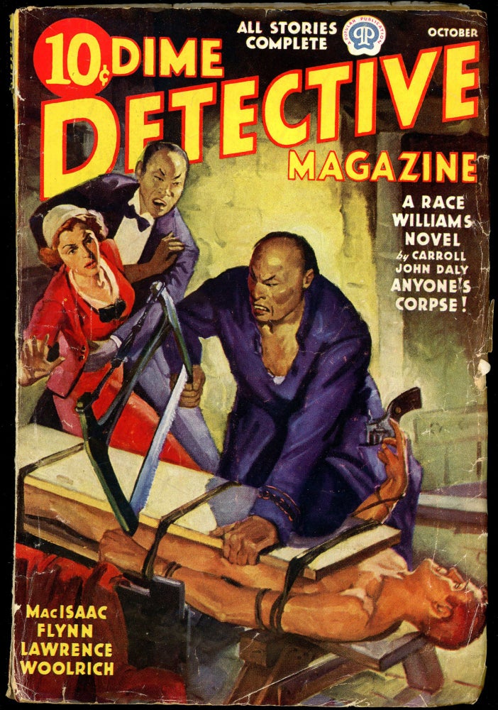 Item #28276 DIME DETECTIVE MAGAZINE. CORNELL WOOLRICH, DIME DETECTIVE MAGAZINE. October 1937, No. 3 Volume 25.