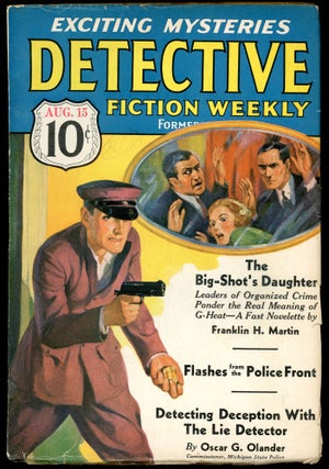 Item #28277 DETECTIVE FICTION WEEKLY. CORNELL WOOLRICH, 1936 DETECTIVE FICTION WEEKLY. August 15,...