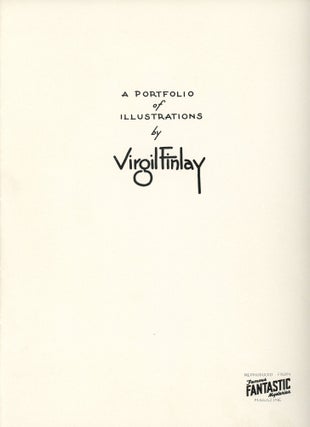 Item #28390 A PORTFOLIO OF ILLUSTRATIONS BY VIRGIL FINLAY. First and Second Series, with A...