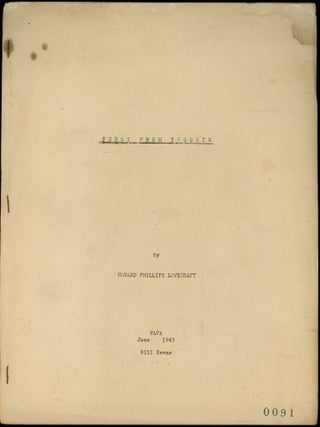 Item #28698 FUNGI FROM YUGGOTH. Lovecraft
