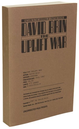 Item #28931 THE UPLIFT WAR. David Brin