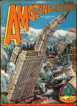Item #29023 AMAZING STORIES. 1929. . AMAZING STORIES. January, Hugo Gernsback, Number 10 Volume 3