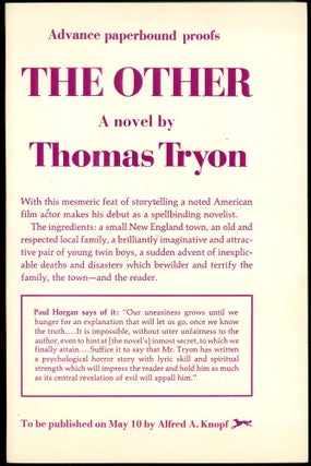 Item #29075 THE OTHER. Thomas Tryon