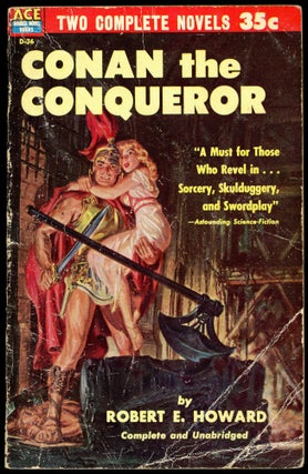 Item #29107 CONAN THE CONQUEROR [bound with] THE SWORD OF RHIANNON by Leigh Brackett. Robert E....