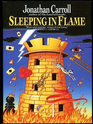 Item #29164 SLEEPING IN FLAME. Jonathan Carroll