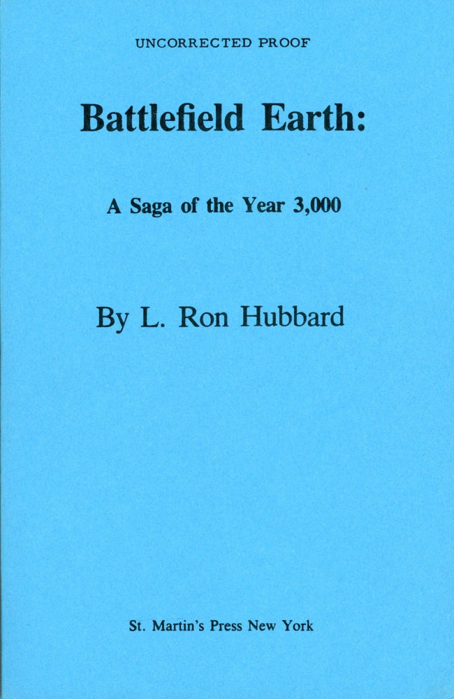 Item #29601 BATTLEFIELD EARTH: A SAGA OF THE YEAR 3000. Hubbard.
