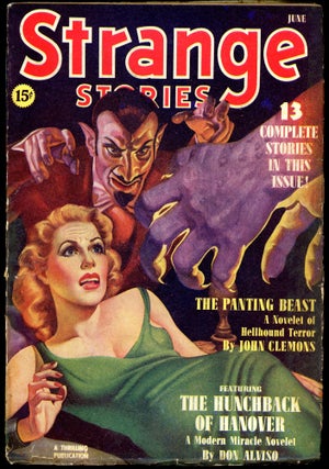 Item #30540 STRANGE STORIES. STRANGE STORIES. June 1940, No. 3 Volume 3