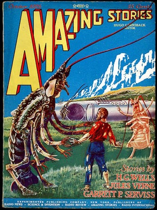 Item #30570 AMAZING STORIES. AMAZING STORIES. October 1926 ., Hugo Gernsback, number 7 volume 1