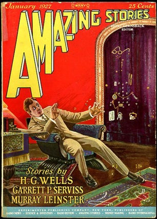 Item #30573 AMAZING STORIES. AMAZING STORIES. January 1927 ., Hugo Gernsback, number 10 volume 1