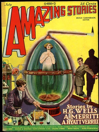 Item #30579 AMAZING STORIES. AMAZING STORIES. July 1927 ., Hugo Gernsback, number 4 volume 2