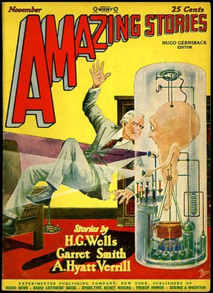 Item #30583 AMAZING STORIES. AMAZING STORIES. November 1927 ., Hugo Gernsback, number 8 volume 2