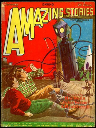 Item #30585 AMAZING STORIES. AMAZING STORIES. January 1928 ., Hugo Gernsback, number 10 volume 2