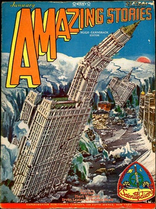 Item #30596 AMAZING STORIES. 1929. . AMAZING STORIES. January, Hugo Gernsback, Number 10 Volume 3