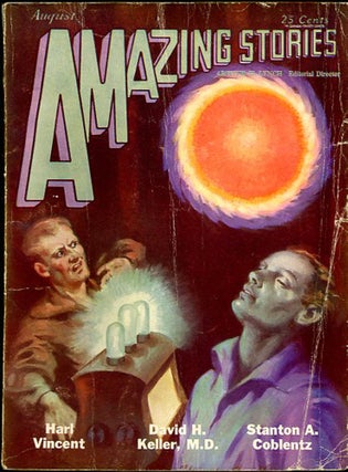 Item #30602 AMAZING STORIES. AMAZING STORIES. August 1929. ., Arthur H. Lynch, Number 5 Volume 4