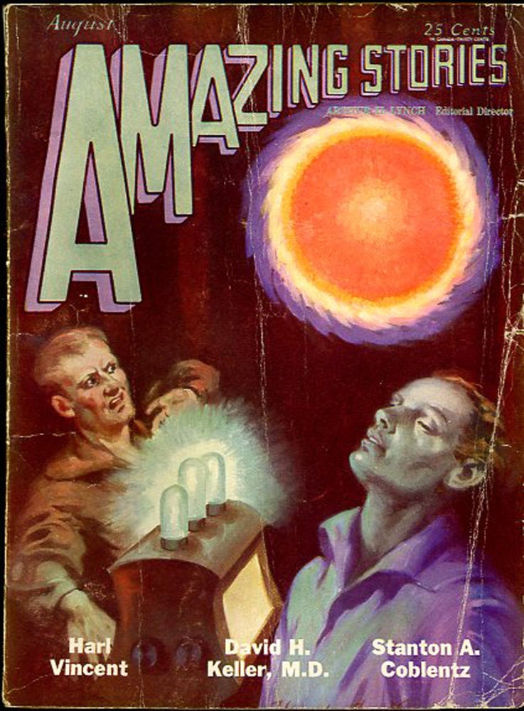 Item #30602 AMAZING STORIES. AMAZING STORIES. August 1929. ., Arthur H. Lynch, Number 5 Volume 4.