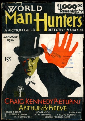Item #30841 WORLD MAN HUNTERS. WORLD MAN HUNTERS. January 1934. . Edgar Sisson, Robert S. Ament,...