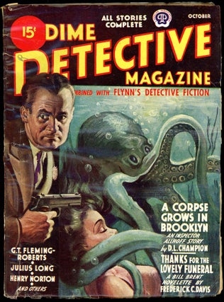 Item #30845 DIME DETECTIVE MAGAZINE. DIME DETECTIVE MAGAZINE. October 1944, No. 3 Volume 46