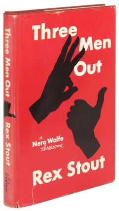Item #30919 THREE MEN OUT: A NERO WOLFE THREESOME. Rex Stout
