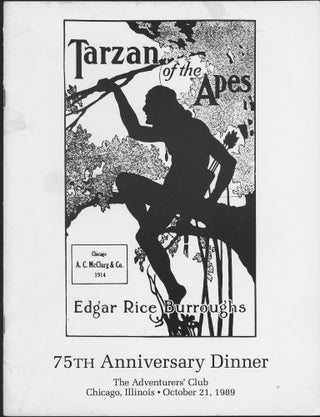 Item #31196 75TH ANNIVERSARY DINNER CELEBRATING THE FIRST PUBLICATION OF A HARDCOVER NOVEL BY...